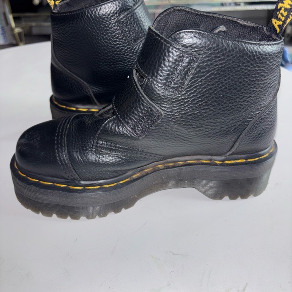 Dr. Martens Black Boots with Floral Buckles - Picture 5 of 6